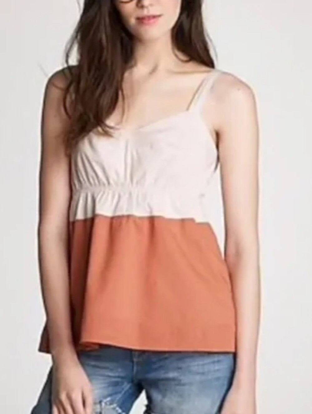  Crew Rust Summer Top Size 0 Cotton